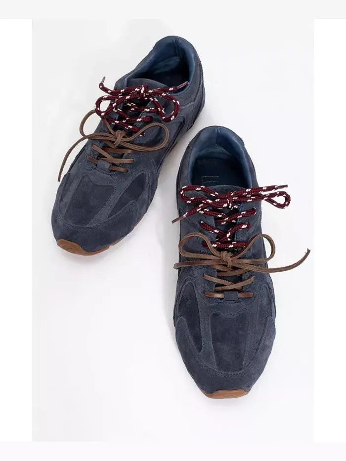 Селина Кроссовки из замши и кожи (женские) Forever & Always Shoes — изображение 5 из 5, темно-синий