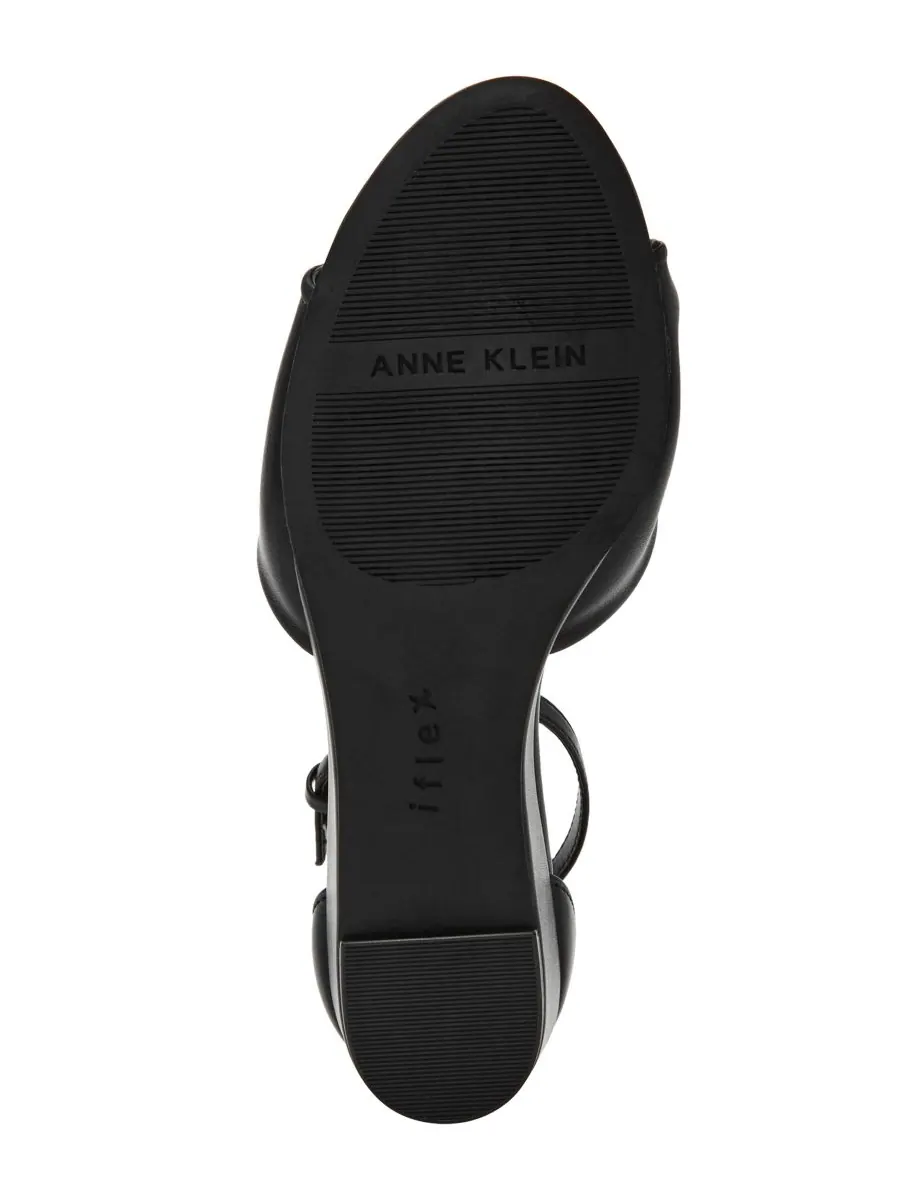 Женские сандалии Whitby на танкетке с ремешком на щиколотке Anne Klein — изображение 5 из 7, черный