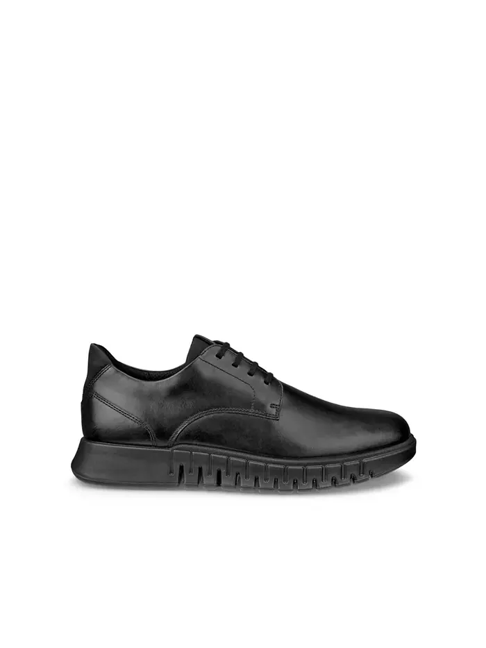 Мужские ботинки дерби Gruuv Hybrid Plain Toe Ecco — изображение 2 из 6, черный