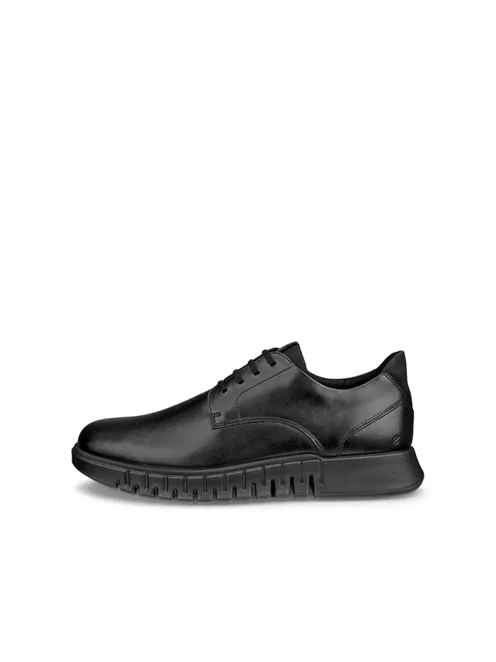 Мужские ботинки дерби Gruuv Hybrid Plain Toe Ecco — изображение 3 из 6, черный