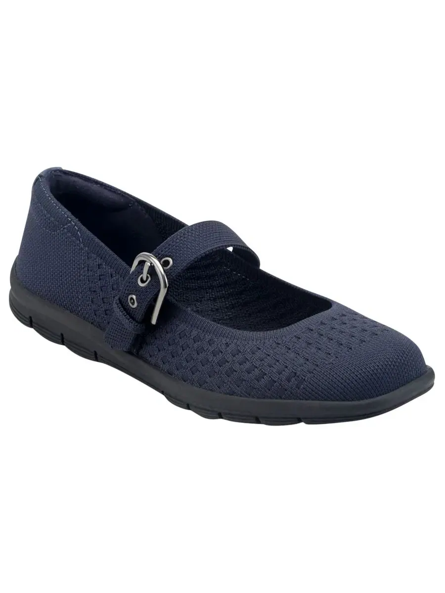 Женские балетки из трикотажа с пряжкой Roana Mary Jane Easy Spirit — изображение 1 из 5, синий