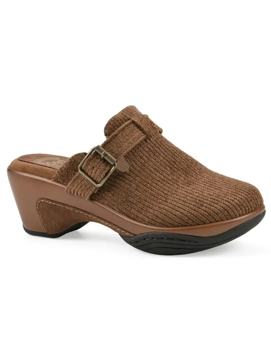 Женские мюли-сабо на каблуке Vias White Mountain, Pecan Fabric — изображение 1 из 6