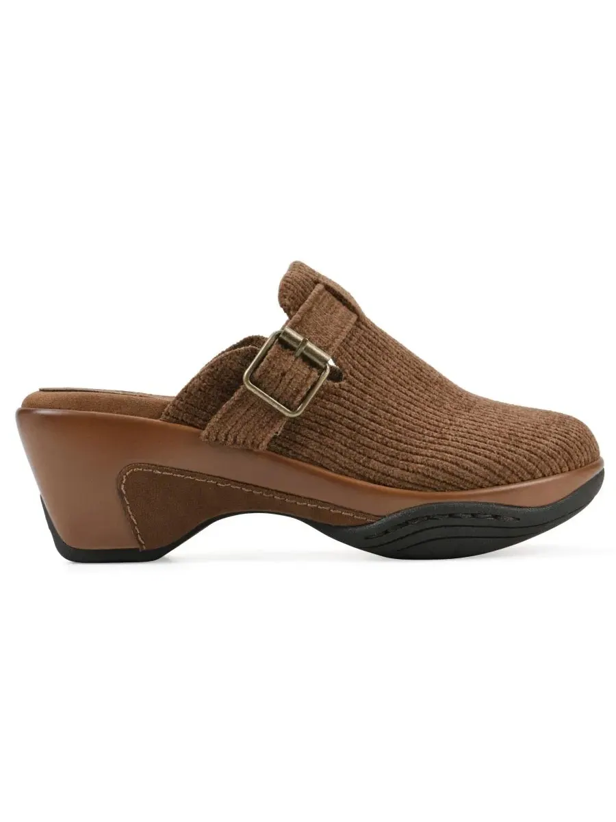 Женские мюли-сабо на каблуке Vias White Mountain, Pecan Fabric — изображение 2 из 6