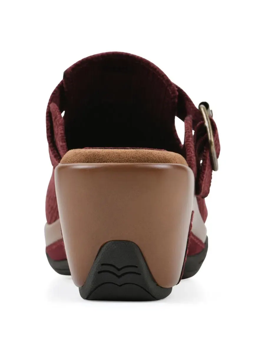 Женские мюли на каблуке Vias Slip-On Mule Clogs White Mountain — изображение 3 из 6, бордовый