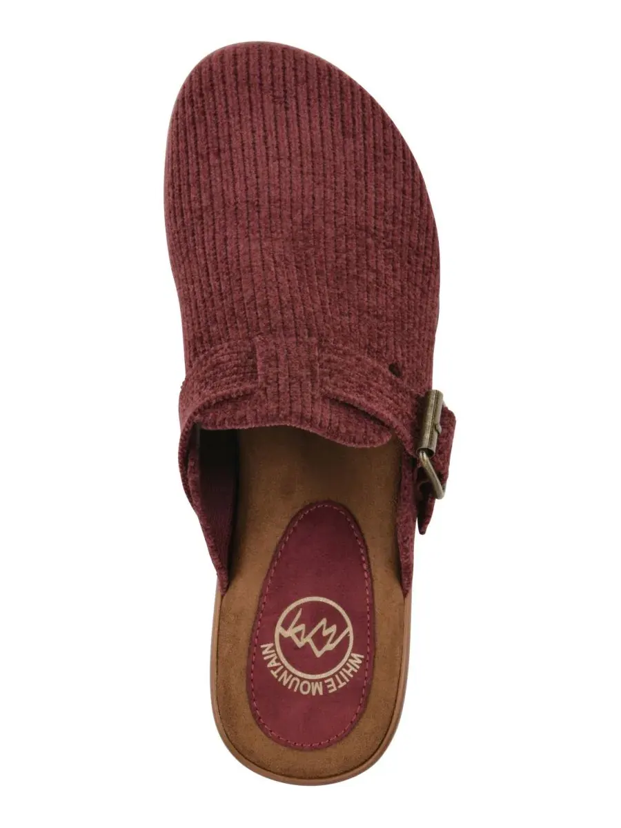 Женские мюли на каблуке Vias Slip-On Mule Clogs White Mountain — изображение 4 из 6, бордовый