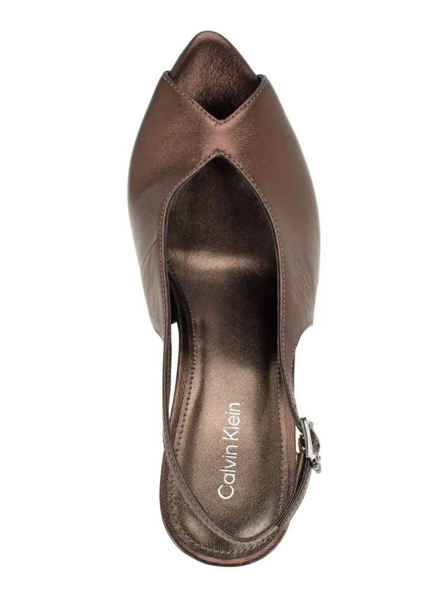 Туфли Dorris с высоким каблуком-шпилькой Calvin Klein — изображение 4 из 5, золотистый