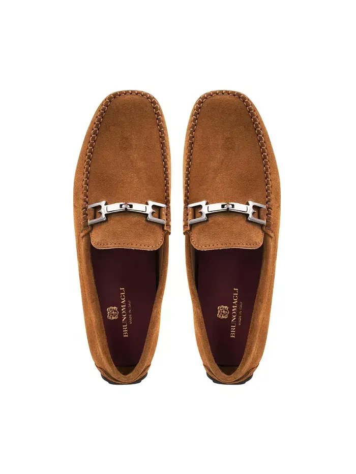 Мужские лоферы Taso Slip On Bruno Magli — изображение 5 из 6, коньячный