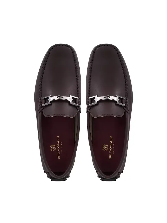 Мужские лоферы Taso Slip On Bruno Magli — изображение 5 из 6, коричневый