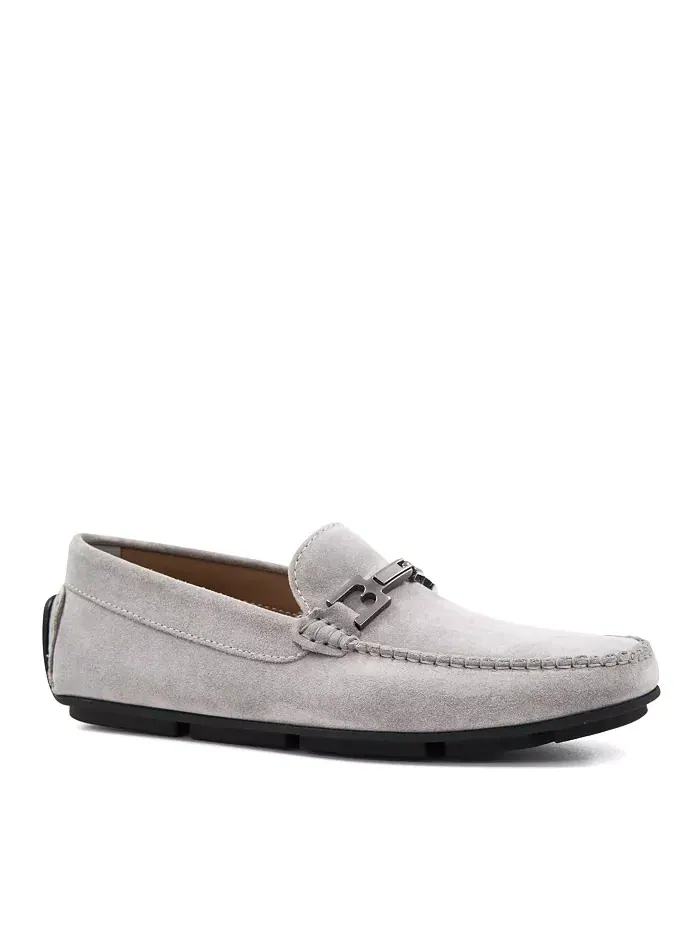 Мужские лоферы Taso Slip On Bruno Magli — изображение 1 из 6, светлый серый