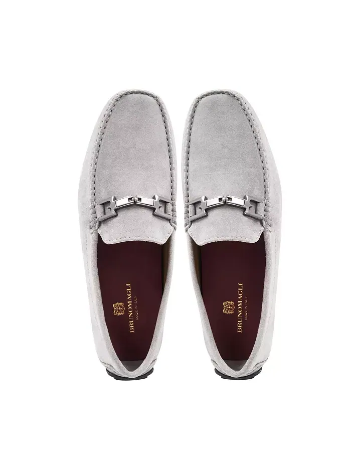 Мужские лоферы Taso Slip On Bruno Magli — изображение 5 из 6, светлый серый