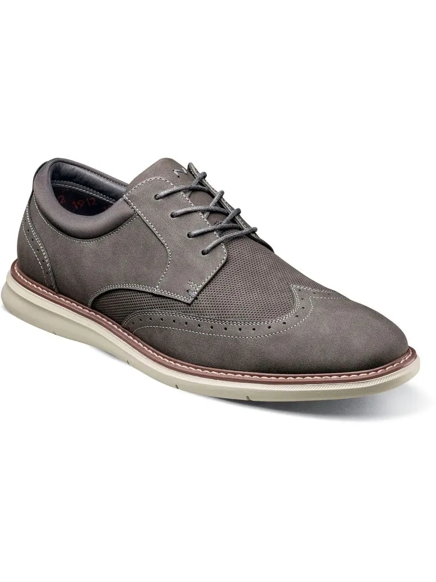Мужские оксфорды Chase Wingtip Nunn Bush — изображение 1 из 8, серый мульти