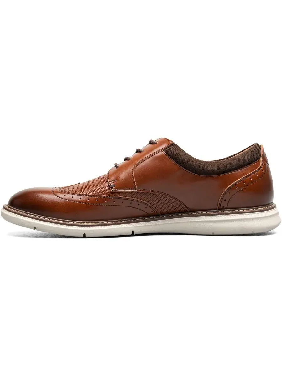 Мужские оксфорды Chase Wingtip Nunn Bush — изображение 5 из 8, коньячный мульти