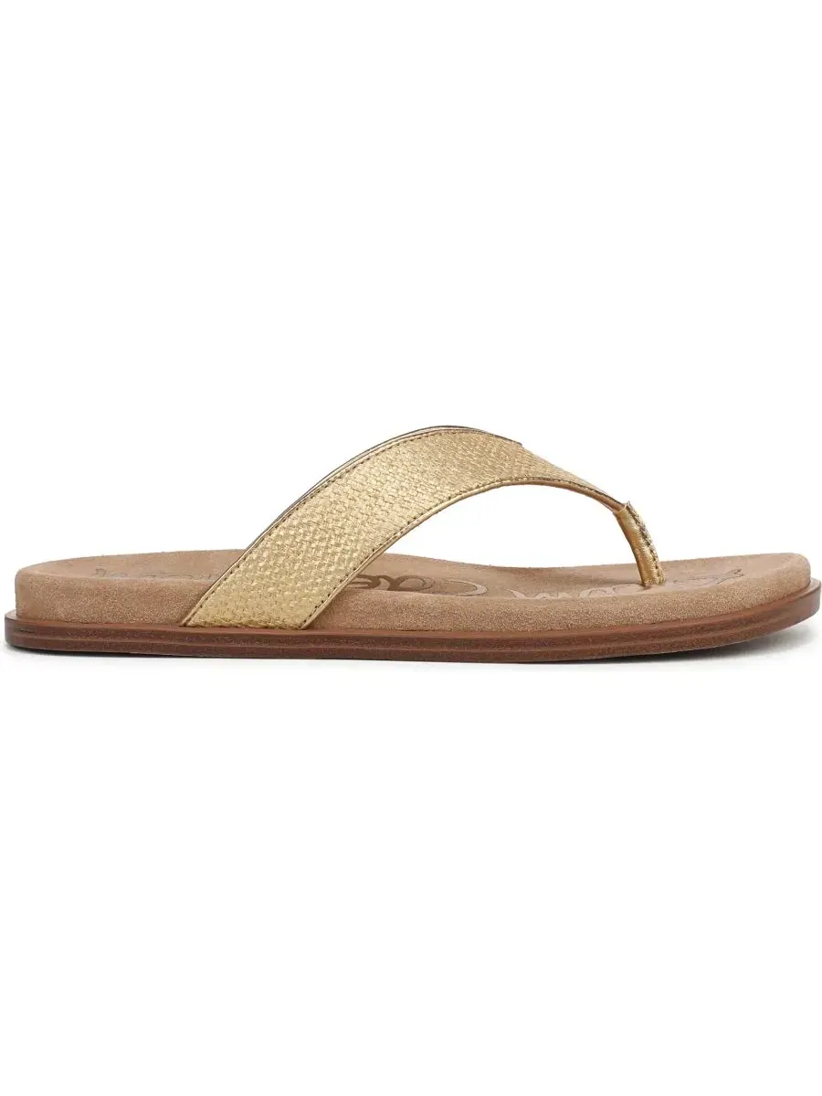 Женские сандалии-шлепанцы Lila Sam Edelman — изображение 2 из 5, золотистый