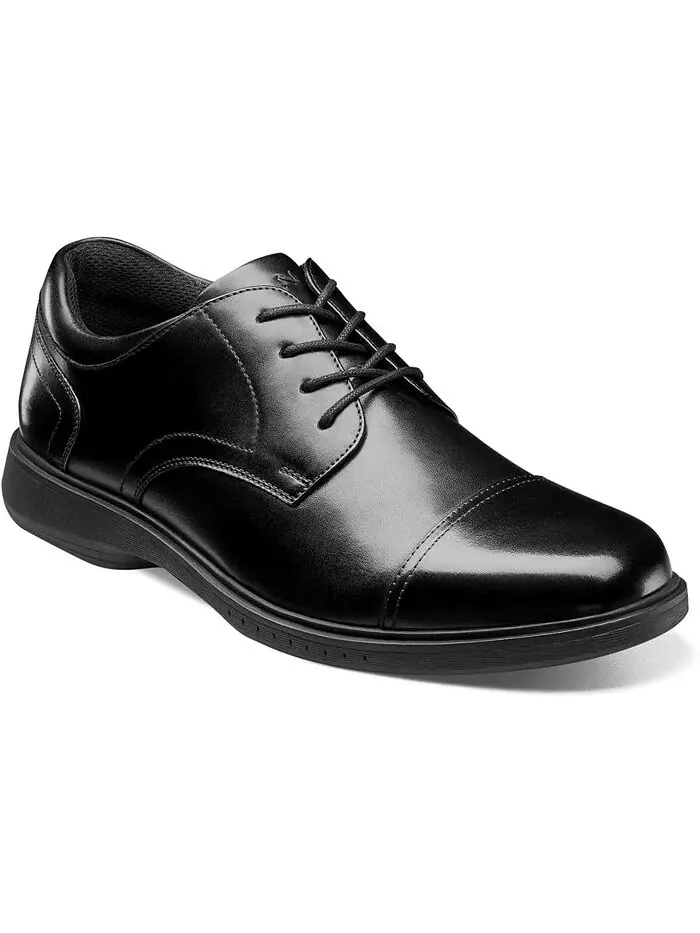 Мужские оксфорды Kore Pro Cap Toe с технологией Slip Antisist Comfort Nunn Bush — изображение 1 из 7, черный