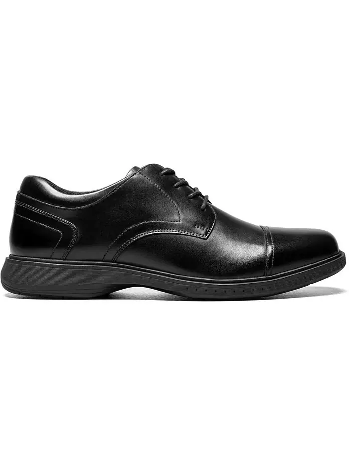 Мужские оксфорды Kore Pro Cap Toe с технологией Slip Antisist Comfort Nunn Bush — изображение 2 из 7, черный