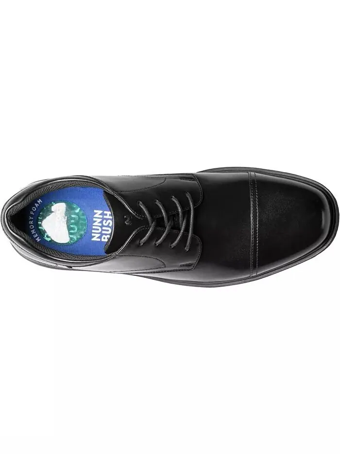 Мужские оксфорды Kore Pro Cap Toe с технологией Slip Antisist Comfort Nunn Bush — изображение 4 из 7, черный