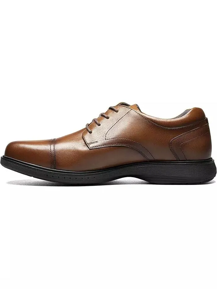 Мужские оксфорды Kore Pro Cap Toe с технологией Slip Antisist Comfort Nunn Bush — изображение 7 из 7, коричневый