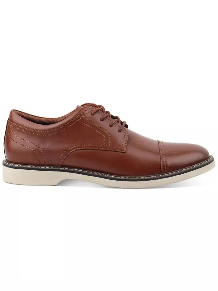 Мужские туфли-оксфорды Theo Cap Toe Alfani — изображение 2 из 3, коричневый