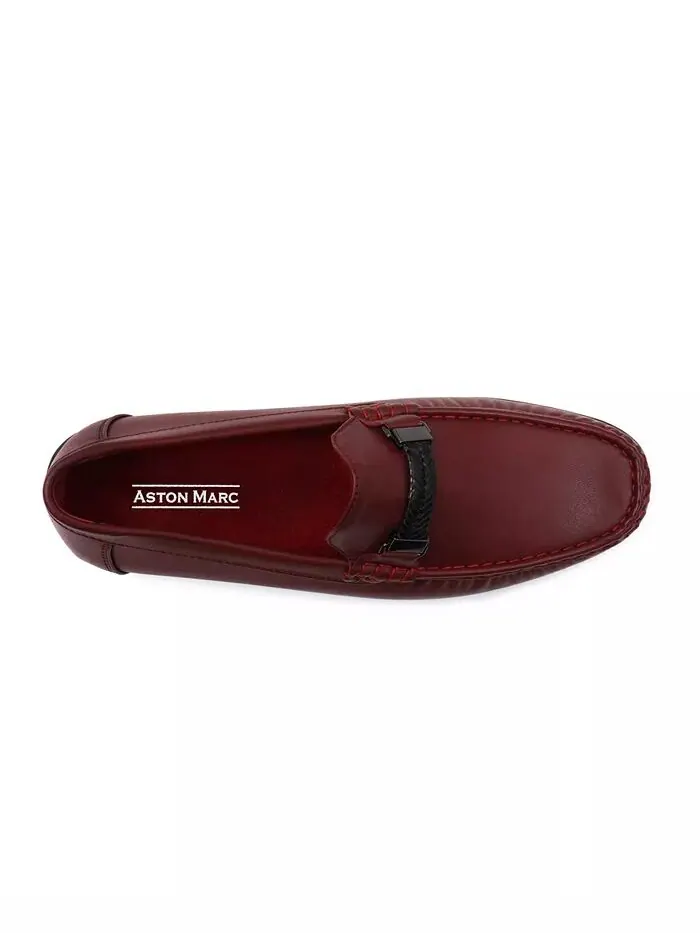 Мужские мокасины Madrid Comfort Driver Slip-On Aston Marc — изображение 4 из 7, красный