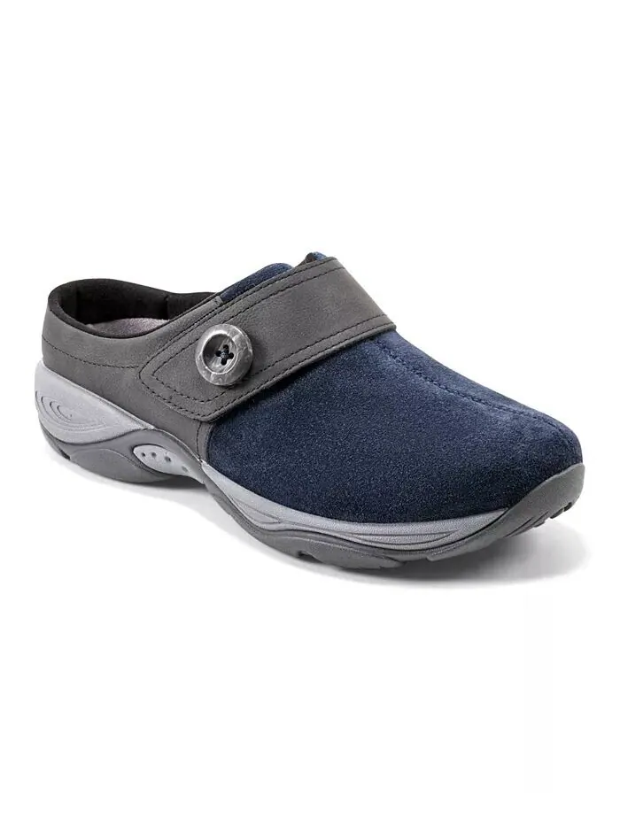 Женские повседневные сабо без шнуровки Edline с закрытым носком Easy Spirit — изображение 1 из 5, темно-синий
