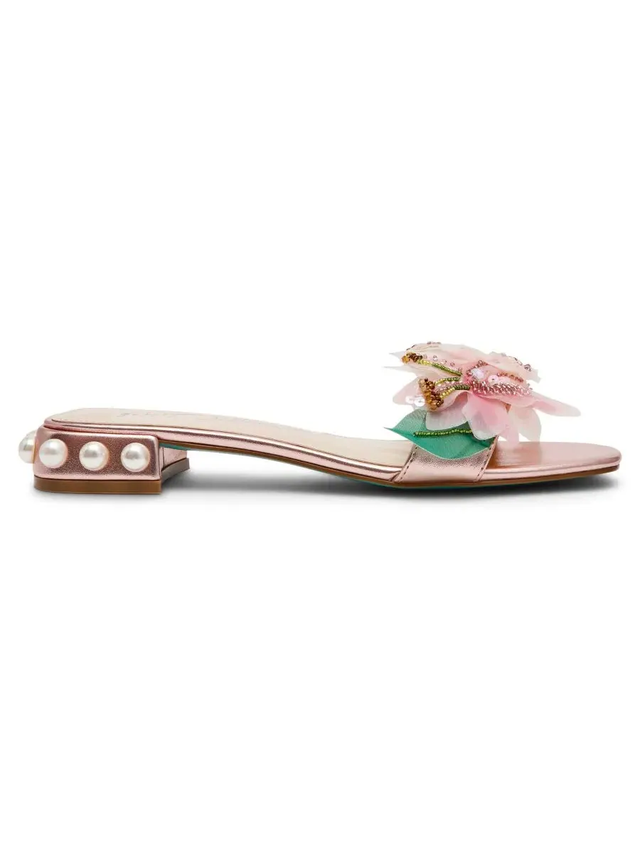 Женские сандалии-слипоны Rosia с цветочным принтом Betsey Johnson — изображение 2 из 5, розовый