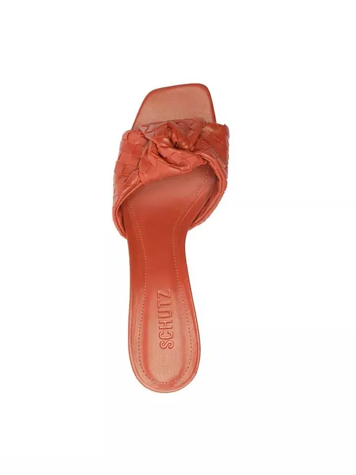 Женские сандалии Kareena Knot Mule Schutz — изображение 4 из 10, оранжевый