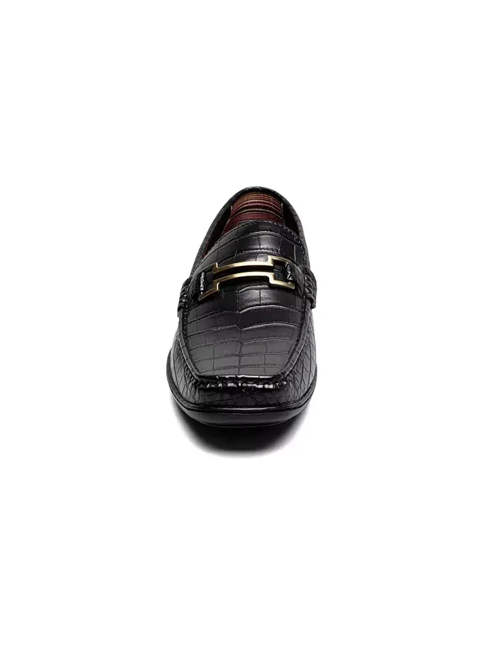 Мужские лоферы Embrey Moc Toe Bit Slip On Stacy Adams — изображение 2 из 7, черный