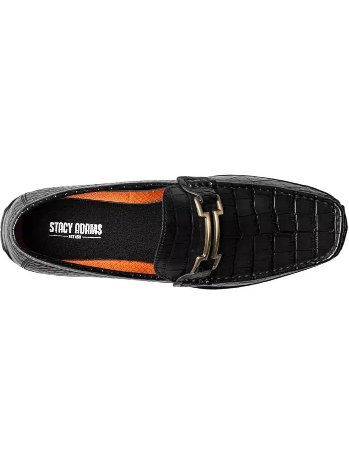 Мужские лоферы Embrey Moc Toe Bit Slip On Stacy Adams — изображение 6 из 7, черный