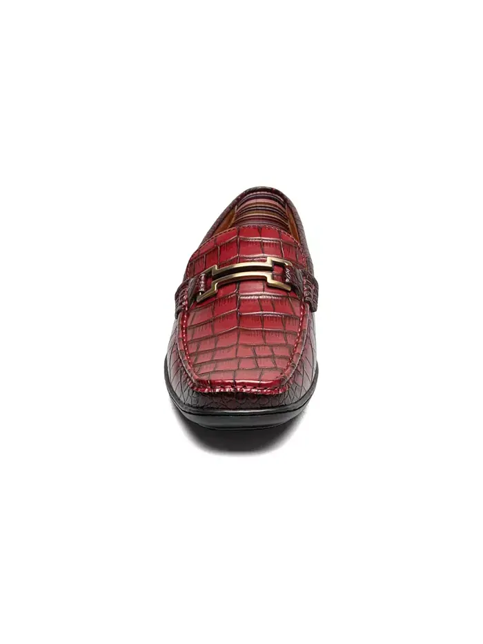 Мужские лоферы Embrey Moc Toe Bit Slip On Stacy Adams — изображение 2 из 7, красный