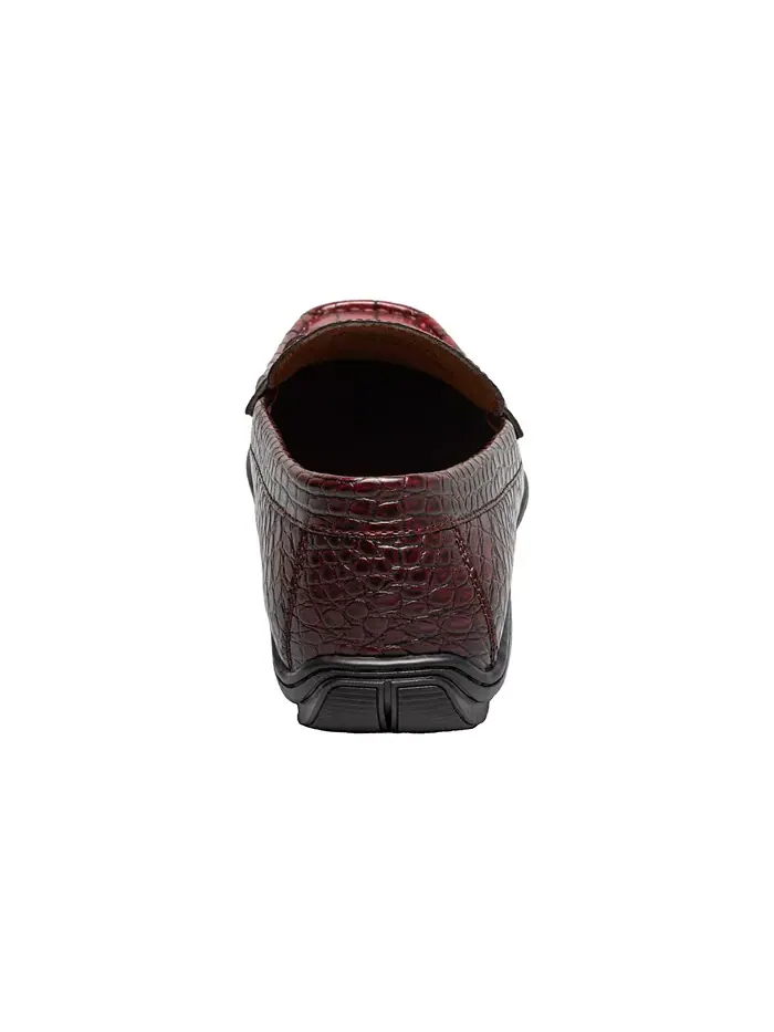 Мужские лоферы Embrey Moc Toe Bit Slip On Stacy Adams — изображение 4 из 7, красный