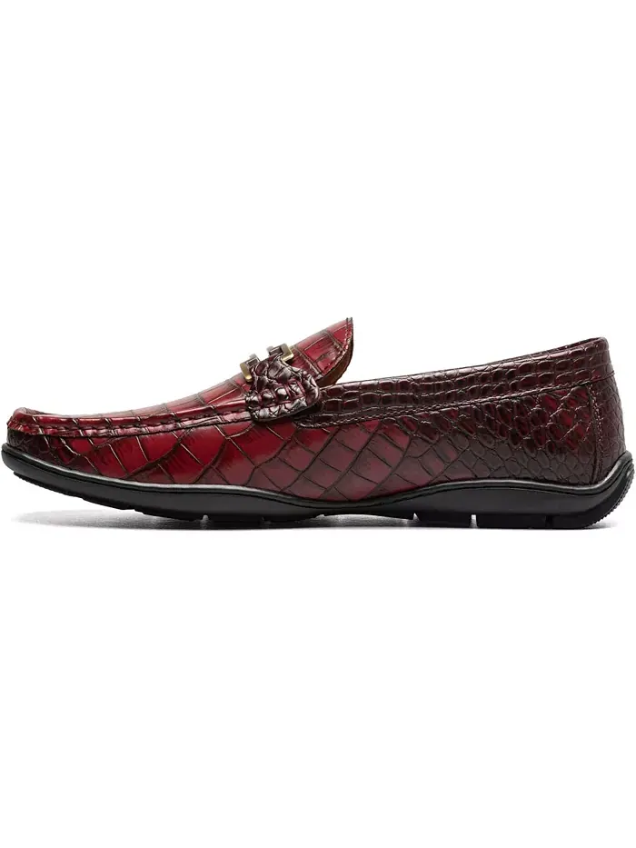 Мужские лоферы Embrey Moc Toe Bit Slip On Stacy Adams — изображение 5 из 7, красный