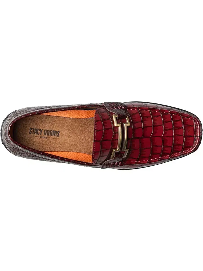 Мужские лоферы Embrey Moc Toe Bit Slip On Stacy Adams — изображение 6 из 7, красный