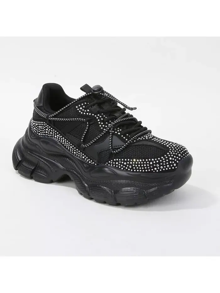 Розовые кроссовки с пайетками Mesh Berness — изображение 1 из 1, мульти