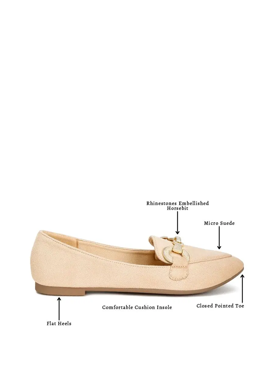 Лоферы с украшением в виде мундштука, Flexible Sole London Rag — изображение 2 из 5, светлый бежевый