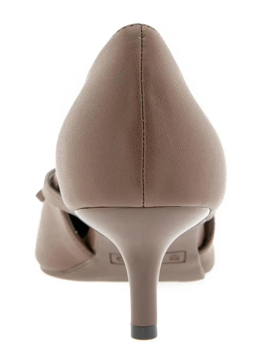 Туфли-лодочки на низком каблуке с бантом Dawny BCBG — изображение 3 из 5, коричневый