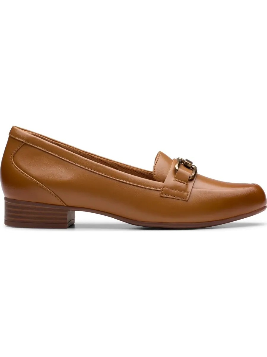 Лоферы женские Clarks Juliet Echo без шнурков, кожаные — изображение 2 из 5, бежевый