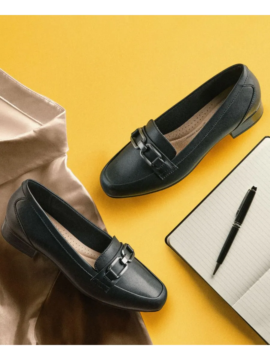 Лоферы женские Clarks Juliet Echo, без шнурков — изображение 3 из 8, черный