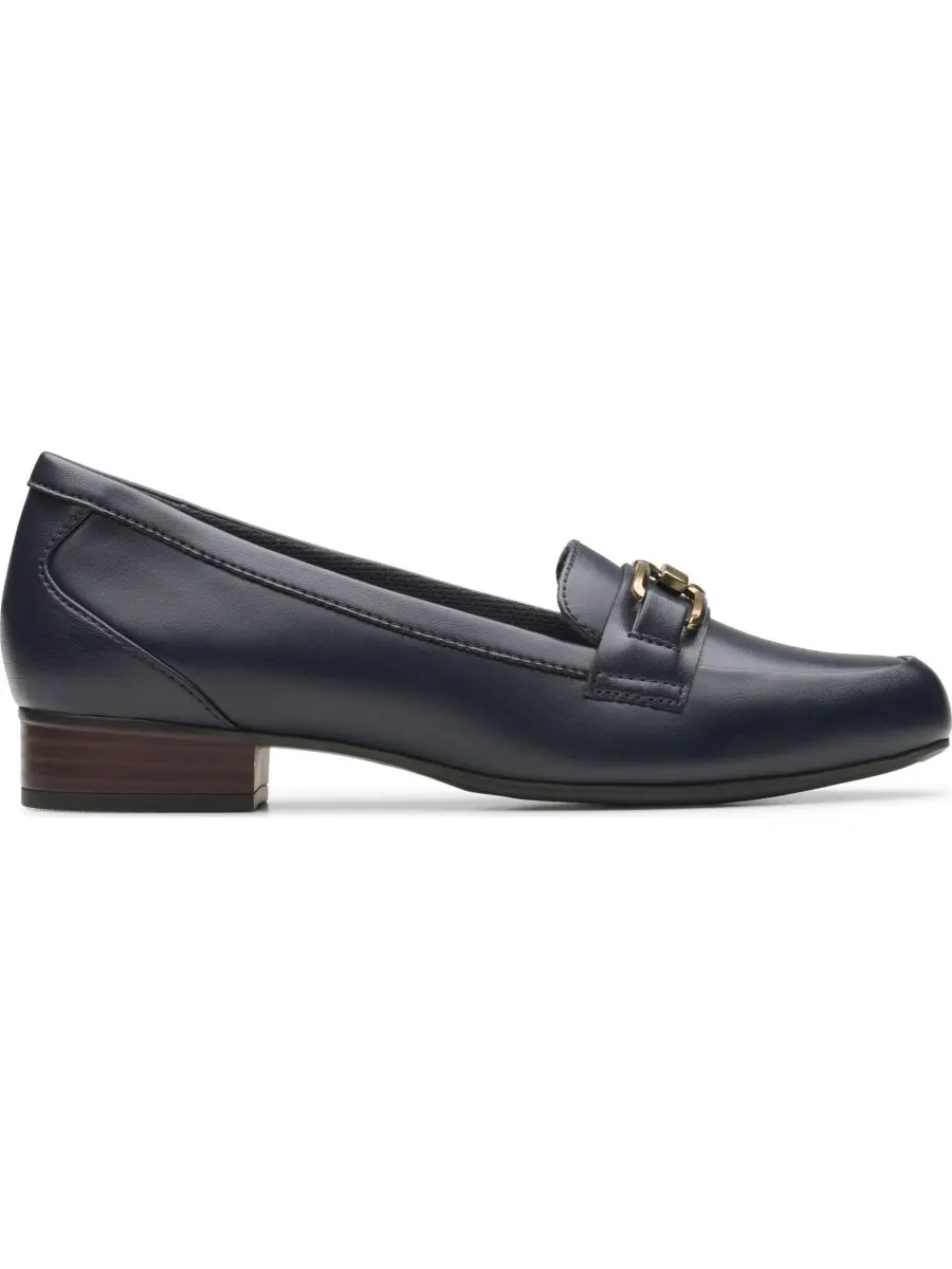 Лоферы женские Clarks Juliet Echo, без шнурков, натуральная кожа — изображение 2 из 5, темно-синий