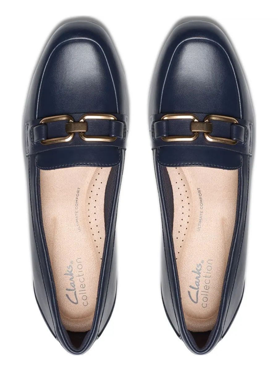 Лоферы женские Clarks Juliet Echo, без шнурков, натуральная кожа — изображение 4 из 5, темно-синий
