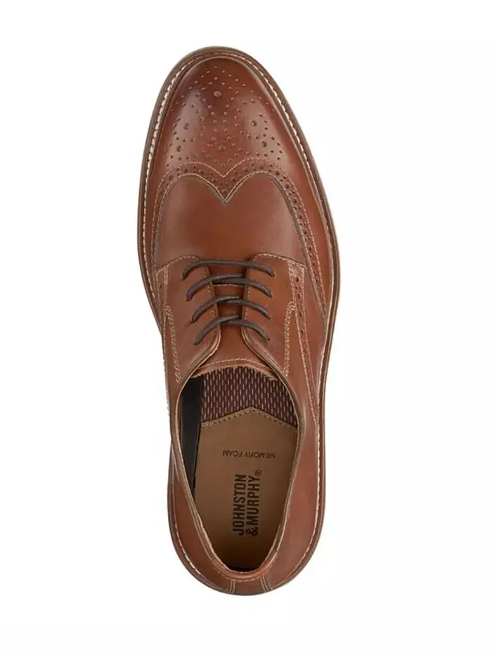 Мужские туфли Upton Wingtip Johnston & Murphy — изображение 4 из 5, бежевый