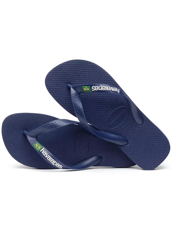 Мужские шлепанцы Brazil Logo Flip-Flop Havaianas — изображение 3 из 3, темно-синий