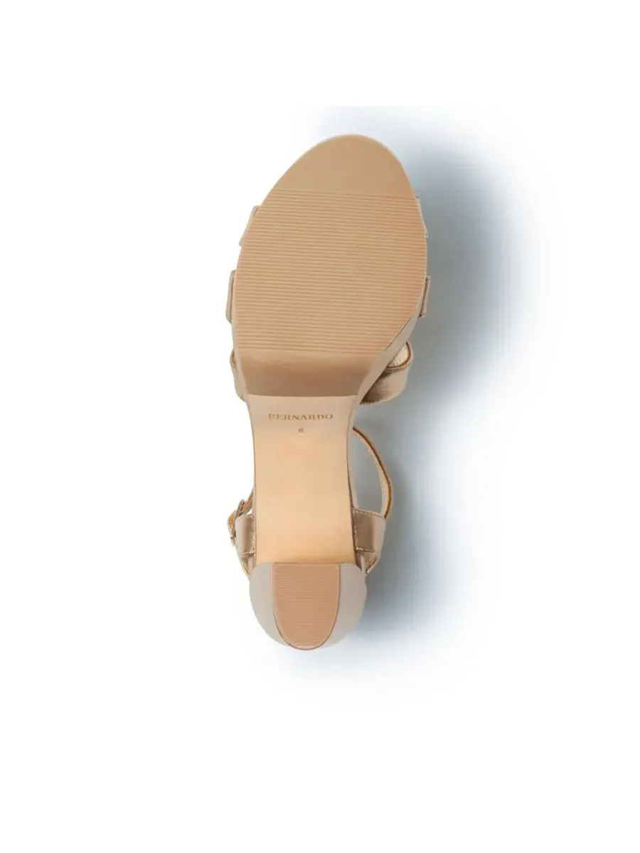Женские сандалии на платформе Vittoria Bernardo Footwear — изображение 2 из 4, золото
