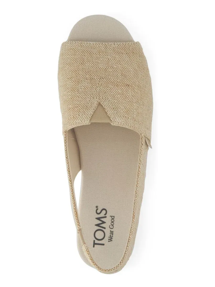 Женские сандалии-лодочки Alpargata с открытой пяткой TOMS — изображение 4 из 5, шампань