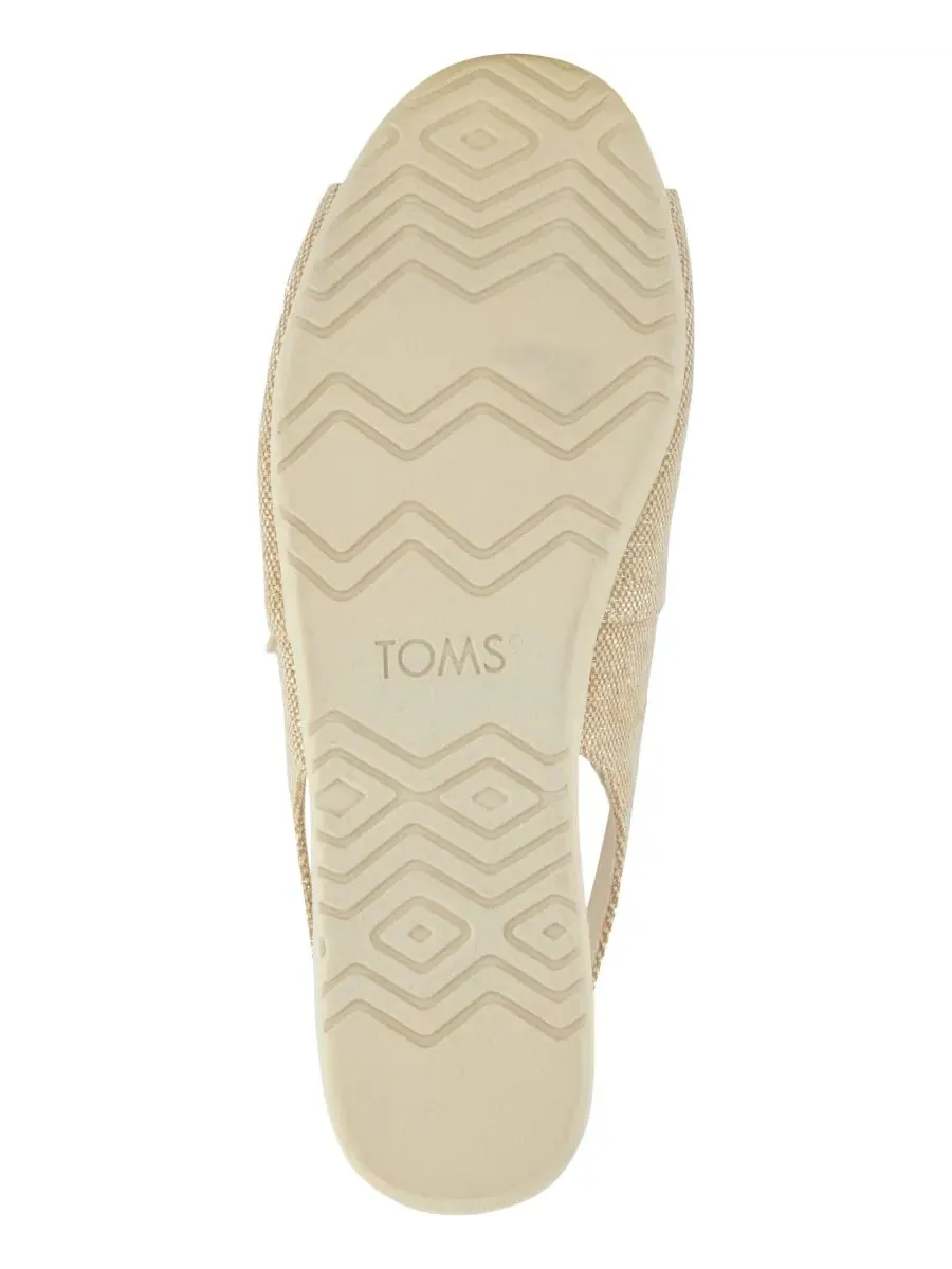Женские сандалии-лодочки Alpargata с открытой пяткой TOMS — изображение 5 из 5, шампань