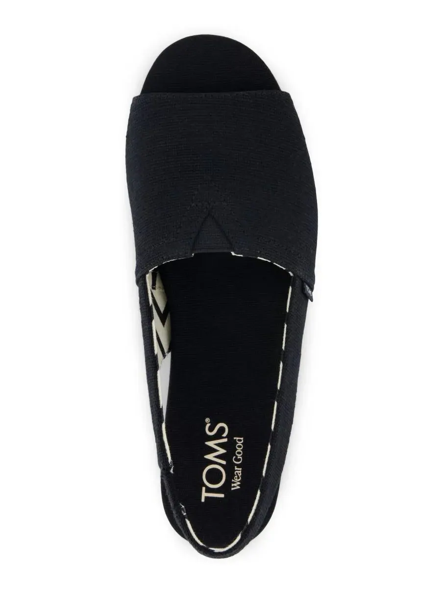 Женские сандалии-лодочки Alpargata с открытой пяткой TOMS — изображение 4 из 5, черный