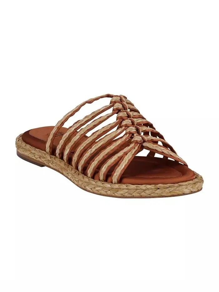 Женские сандалии-эспадрильи на плоской подошве с ремешками Phoenix GC Shoes — изображение 1 из 5, коричневый