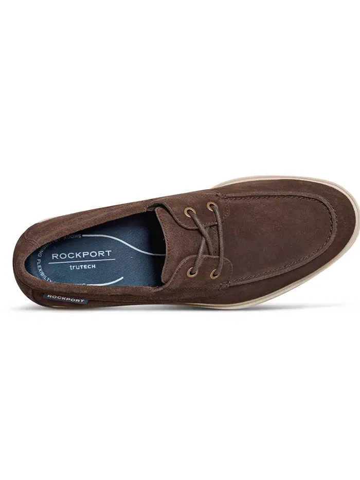 Мужские повседневные лодочные туфли Hartley Rockport — изображение 4 из 5, коричневый