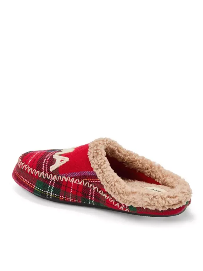 Женские тапочки-кроксы Mama Bear в клетку Dearfoams — изображение 5 из 6, мульти