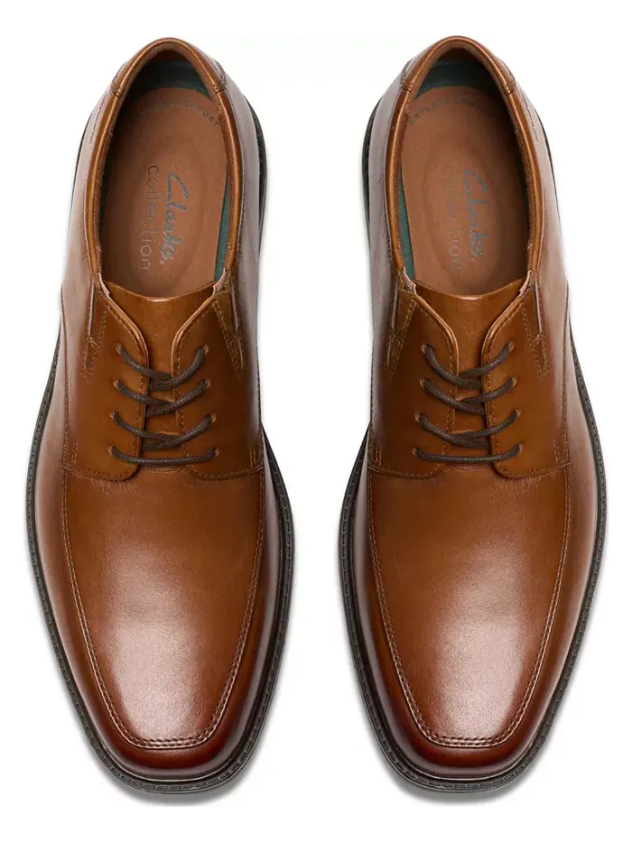 Туфли мужские Clarks Cosgrove, стиль фартук — изображение 7 из 7, коричневый
