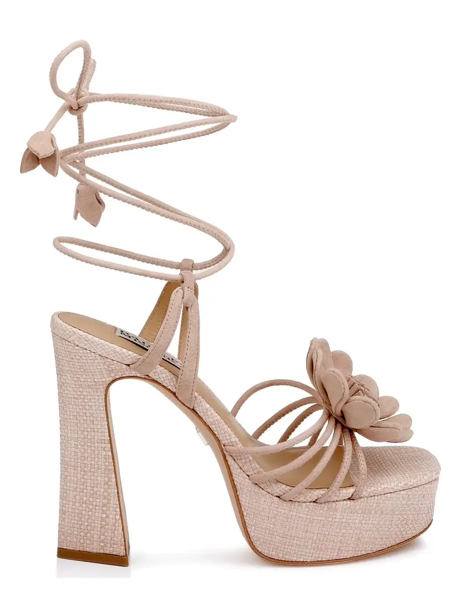 Женские сандалии на платформе Wanette Badgley Mischka — изображение 2 из 5, нюд